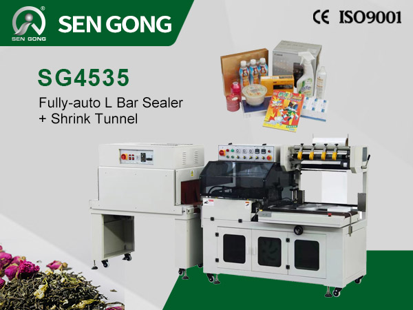 Heat seal shrink wrapping machine