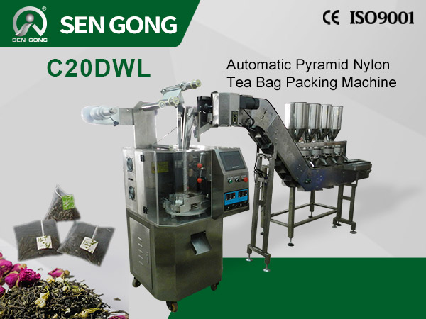 Automatic Pyramid Nylon Tea Bag Packing Machine C20DWL