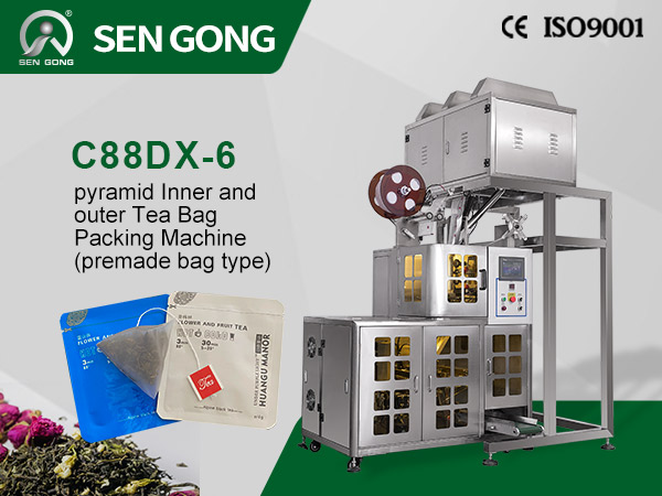 C88DX-6 pyramid Inner and outer Tea Bag Packing Ma···